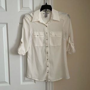 H&M off white blouse. Size 4